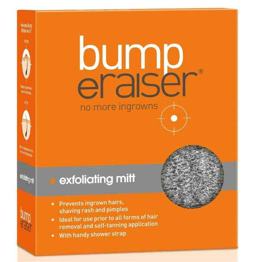 Makeup and Beauty Lounges Bump Eraiser Exfoliating Mitt By Caronlab available to shop instore and online at our beauty salon in Moonee Ponds. Afterpay Available and Free Shipping on orders over $100