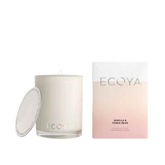 Makeup and Beauty Lounge Vanilla and Tonkin Bean Madison Candle by Ecoya available to shop instore or online at our beauty salon in Moonee Ponds. Afterpay available and free shipping on orders over $100