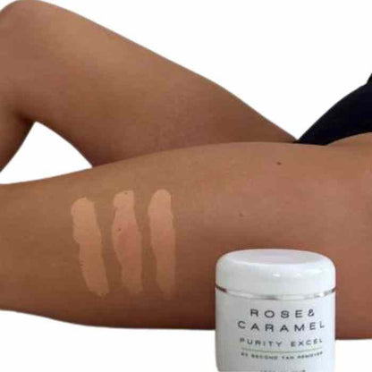 Makeup and Beauty Lounge Purity Excel 60 Second Tan Remover by Rose and Caramel available to shop instore and online at our beauty salon in Moonee Ponds. Afterpay Available and Free Shipping on orders over $100