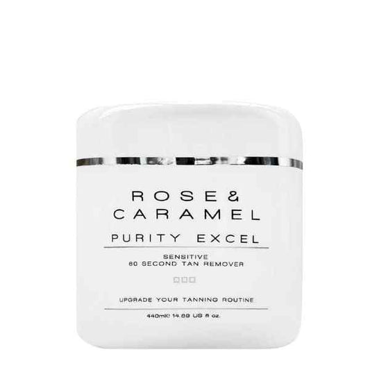 Makeup and Beauty Lounge Purity Excel Sensitive 60 Second Tan Remover by Rose and Caramel available to shop instore or online at our beauty salon in moonee ponds. Afterpay available and free shipping on orders over $100