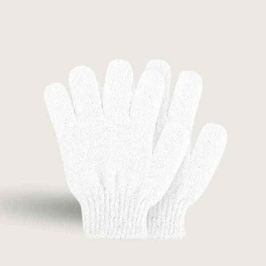 Makeup and Beauty Lounge White Exfoliating Glove by Rose and Caramel available to shop instore or online at our beauty salon in Moonee Ponds. Free Shipping on orders over $100 and Afterpay available