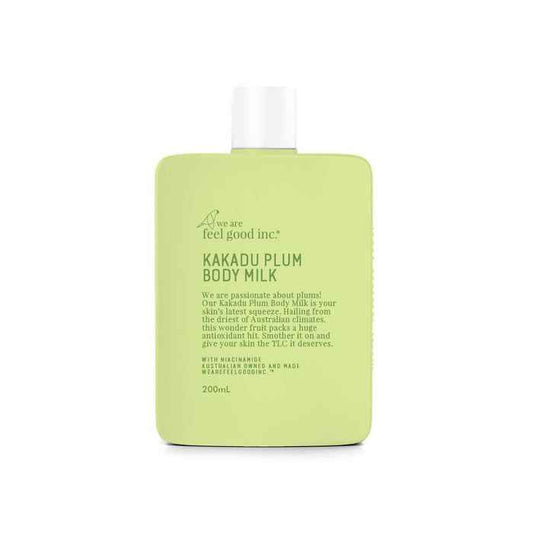 makeup and beauty lounges kakadu plum body milk by we are feel good inc available to shop instore or online at our beauty salon in Moonee Ponds. Afterpay Available and free shipping on orders over $100