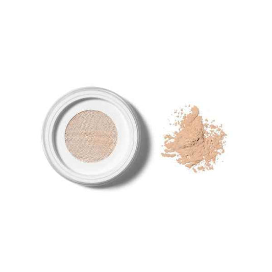 Runway Room Base Blur Mineral Loose Powder in light beige shade with finely milled texture for a smooth, matte finish