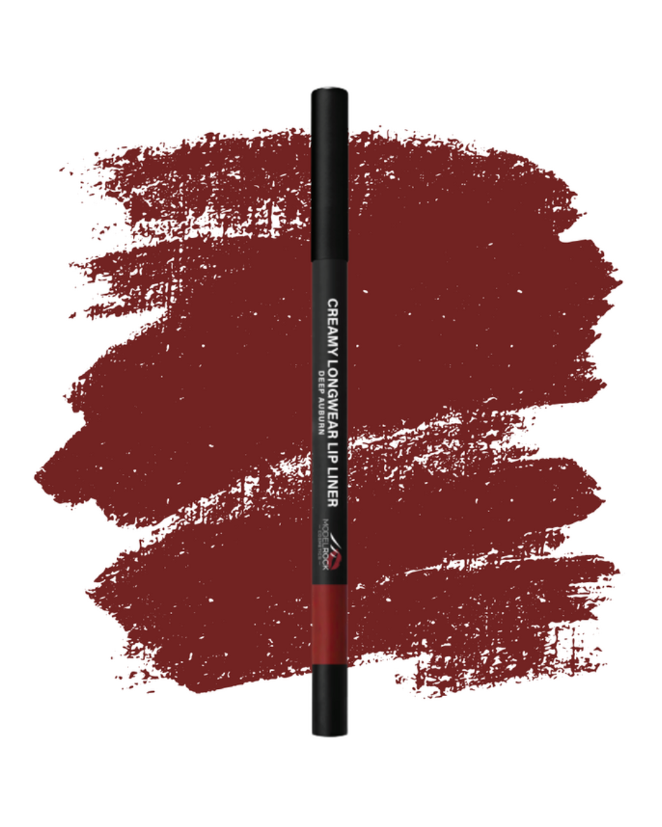 Modelrock Creamy Longwear Lip Liners with smooth glide, rich pigment, and all-day wear for defined, shaped lips