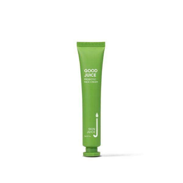 Good Juice Probiotic Face Cream Mini green tube for hydrating and protecting skin barrier