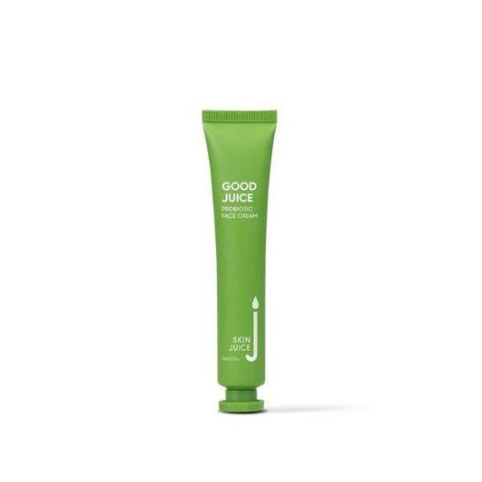 Good Juice Probiotic Face Cream Mini green tube for hydrating and protecting skin barrier