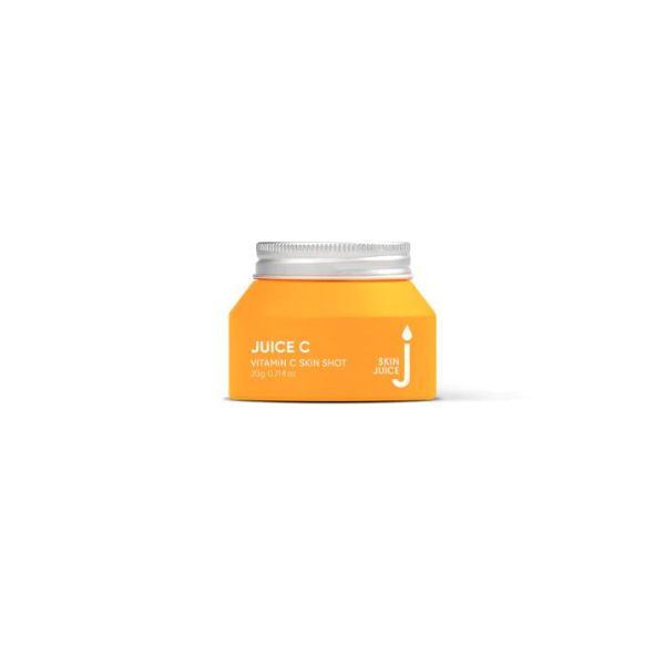 Juice C Vitamin C Powder orange jar for brightening and protecting skin with antioxidant-rich formula