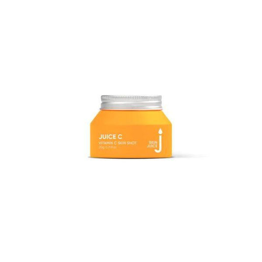 Juice C Vitamin C Powder orange jar for brightening and protecting skin with antioxidant-rich formula
