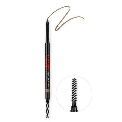 Makeup and Beauty Lounges Define and Fill Brow Pencil by MODELROCK in shade Medium Brown available to shop instore or online at our beauty salon in Moonee Ponds