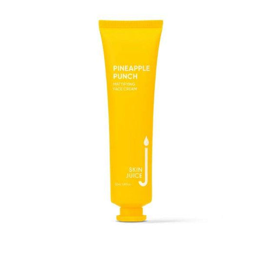 Pineapple Punch Mattifying Face Cream mini tube in yellow for controlling shine and hydrating skin