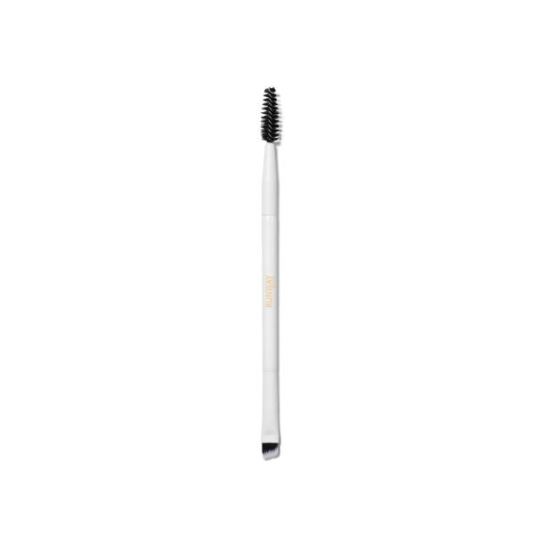 Runway Room Brow Dual End Brush with angled brush and spoolie for precise brow shaping and blending