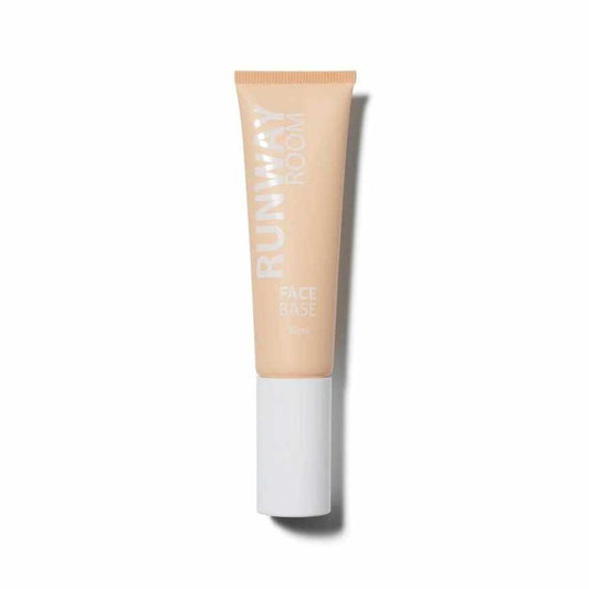 Runway Room Face Base Luminous Foundation tube with weightless, buildable coverage and collagen-boosting ingredients for radiant skin.
