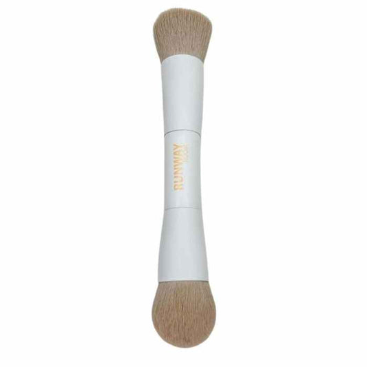 Runway Room Face Wand Dual Ended Brush with ultra soft synthetic bristles for foundation and powder application