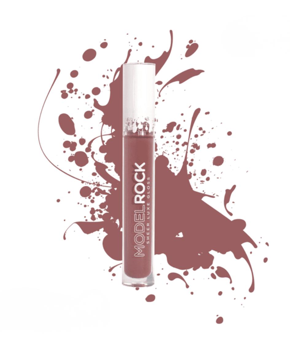 Modelrock sheer lip gloss with lightweight, non-sticky formula for natural shine and subtle color