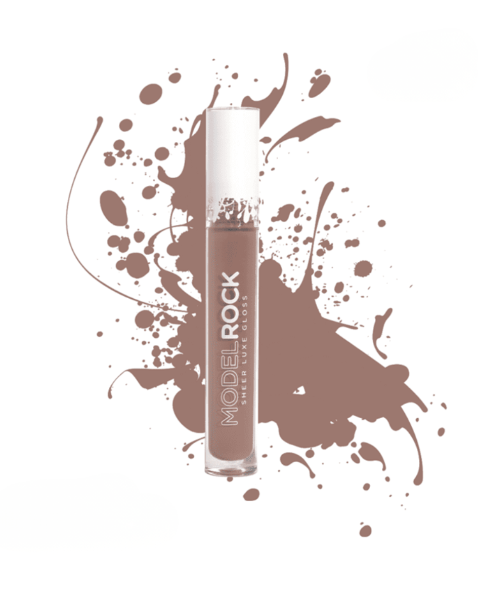 Modelrock Sheer Lip Gloss with lightweight, non-sticky, natural shine and subtle color for everyday wear