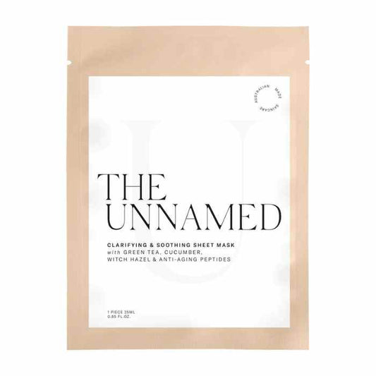 Makeup and Beauty Lounges Clarifying and Soothing Sheet Mask by the unnamed skincare available to shop instore or online at our beauty salon in Moonee Ponds. Afterpay Available and Free Shipping on Orders over $100